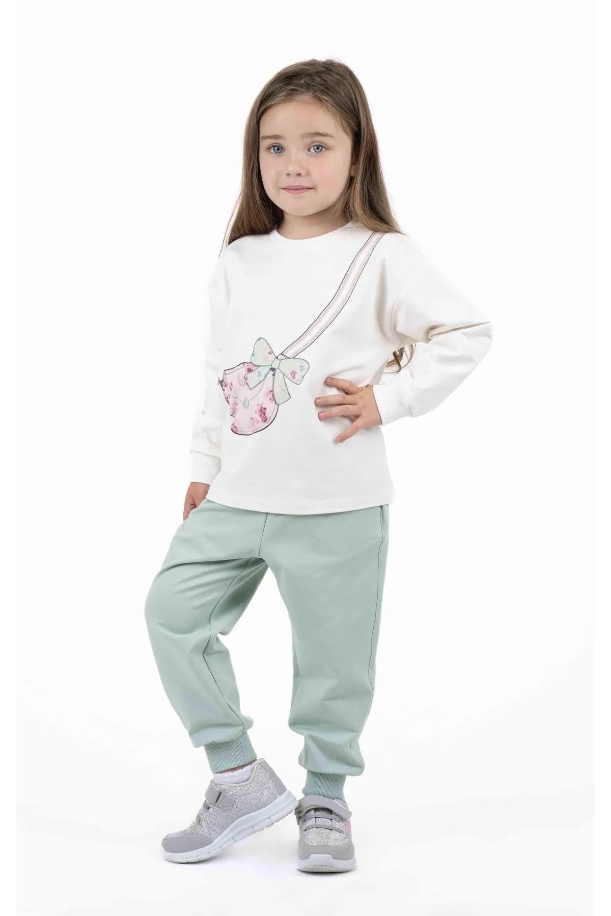 12050 best kids Kız Çocuk Sweatshirt 12050