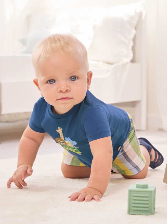 Mayoral erkek bebek şort tişört set 1223