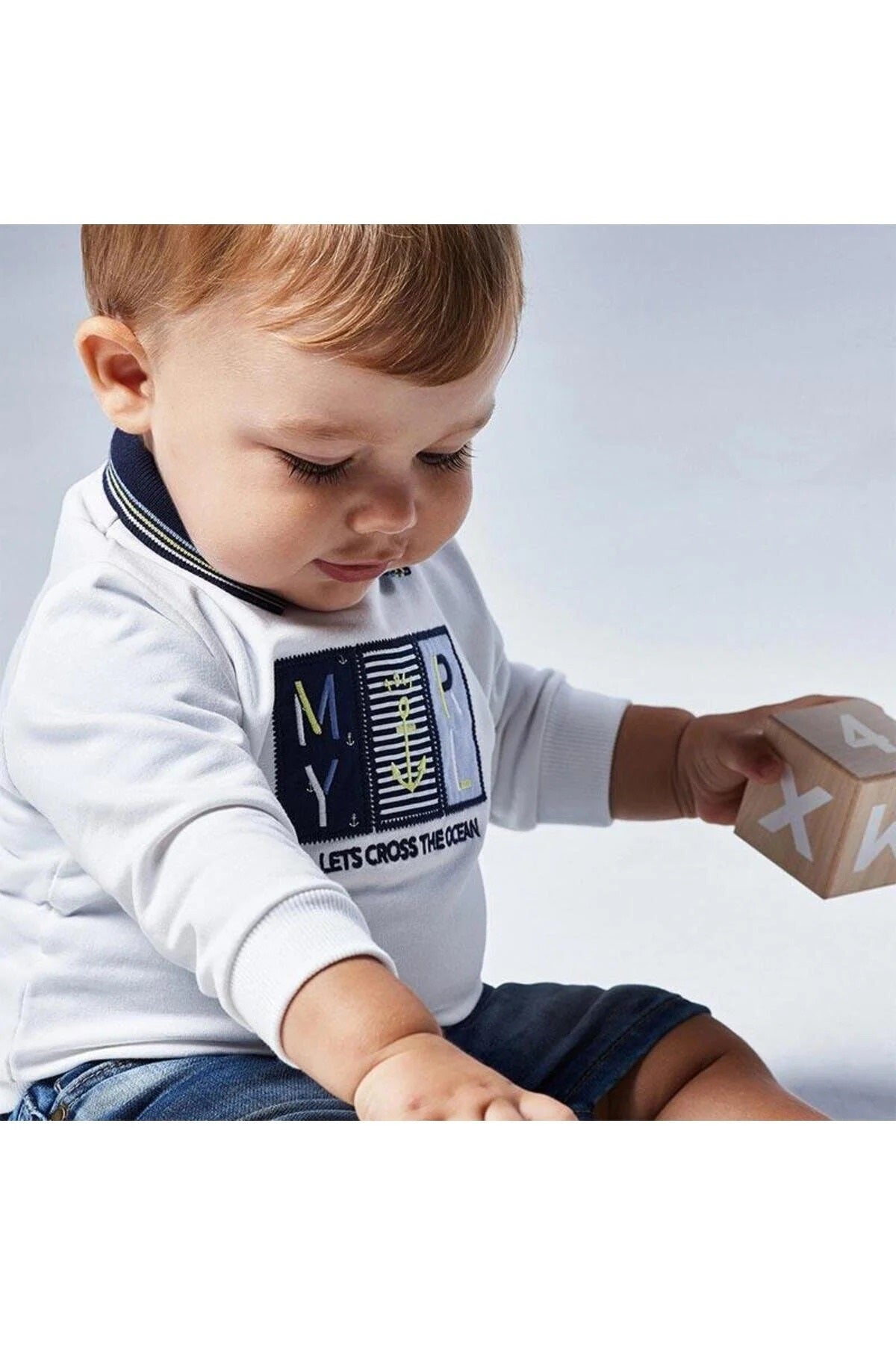 Mayoral erkek bebek sweatshırt 1401