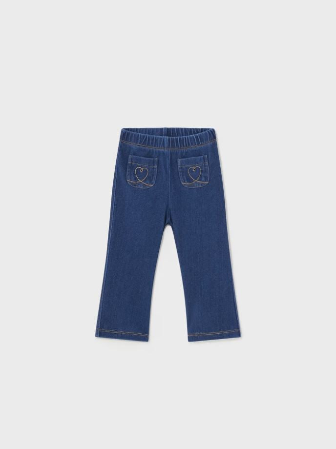 Mayoral kız bebek likralı denim pantolon 1543