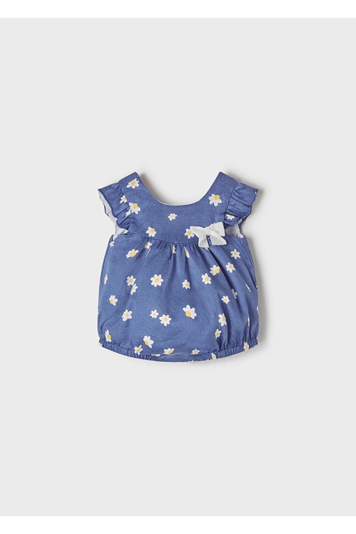 Mayoral kız bebek yazlık denim kısa tulum 1601