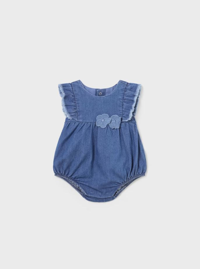 Mayoral Bebek Kısa Kol denim yumuşakTulum 1604