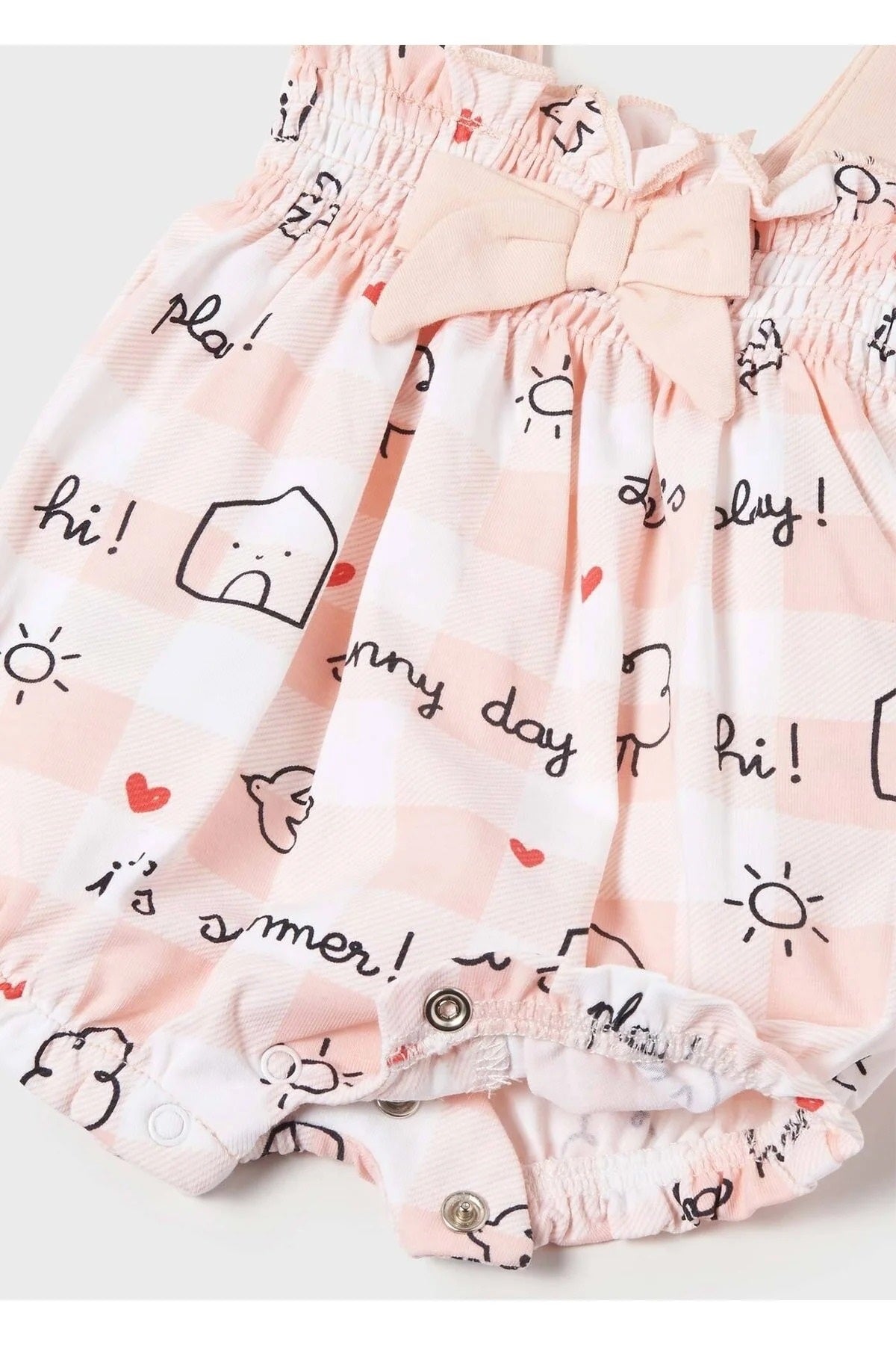 Mayoral kız bebek kısa tulum bandana 2 li set 1619