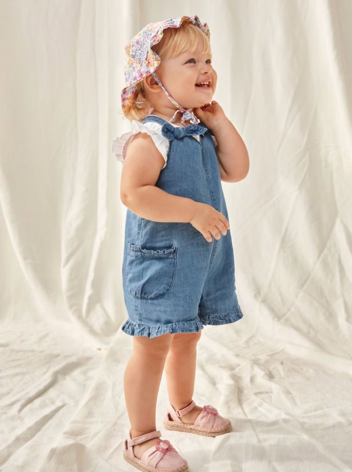 Mayoral kız bebek denim tulum 1840