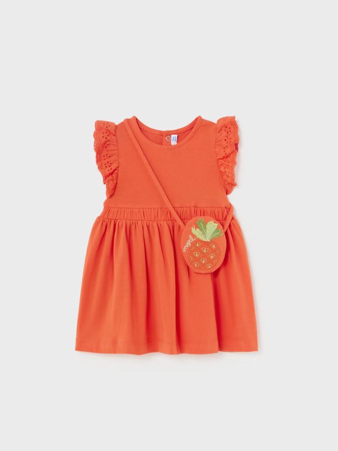 Mayoral kız bebek penye çantalı elbise 1919