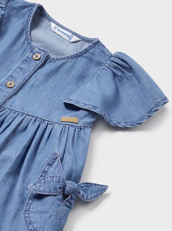 Mayoral kız bebek denim elbise 1924
