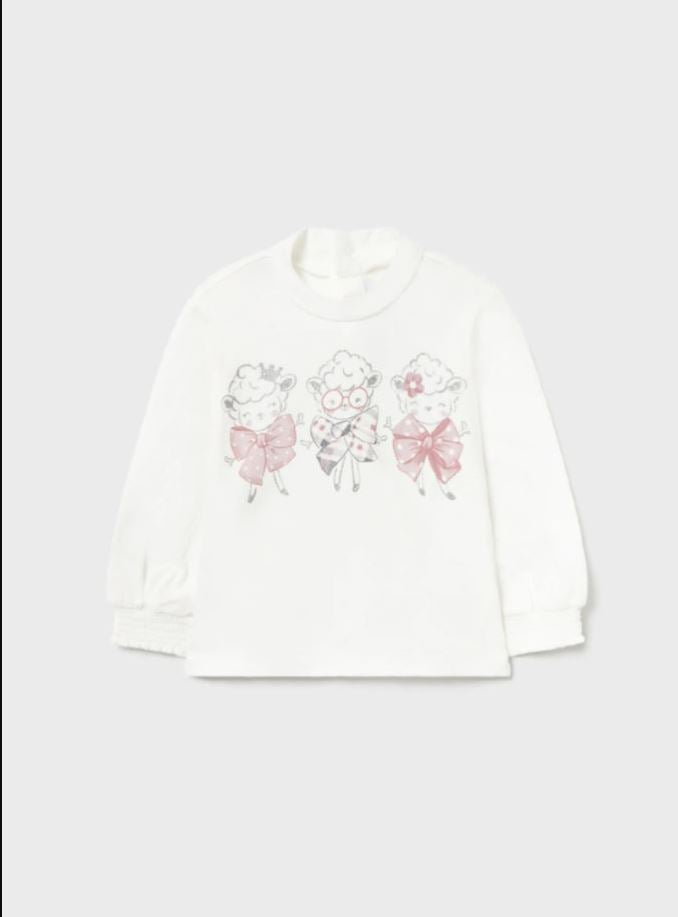 Mayoral Kız Bebek Kolları Lastikli Uzun Kollu tişört 2080