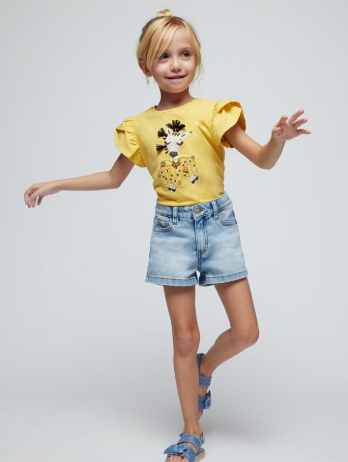 Mayoral kız çocuk denim şort 236