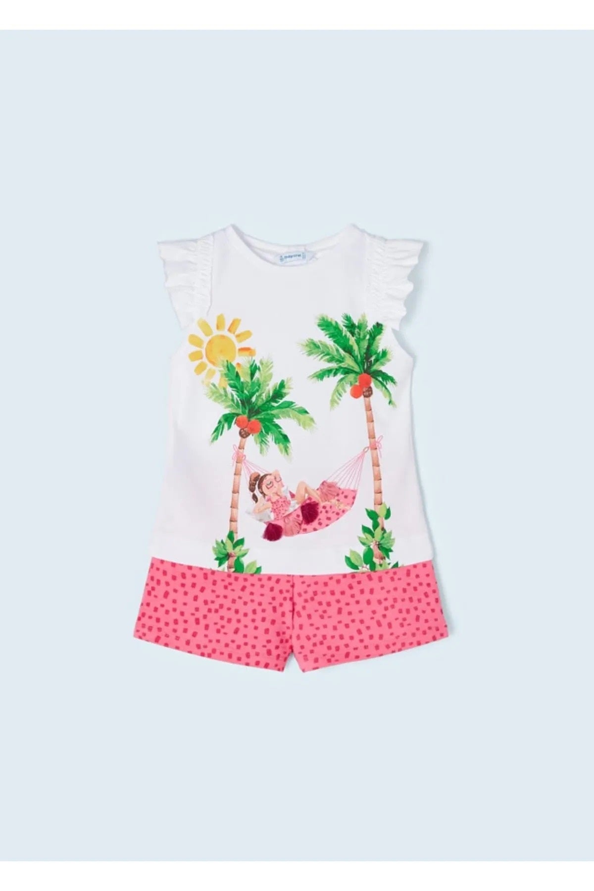 Mayoral Kız Çocuk Yazlık Tişört Şort 2 Li Set 3215