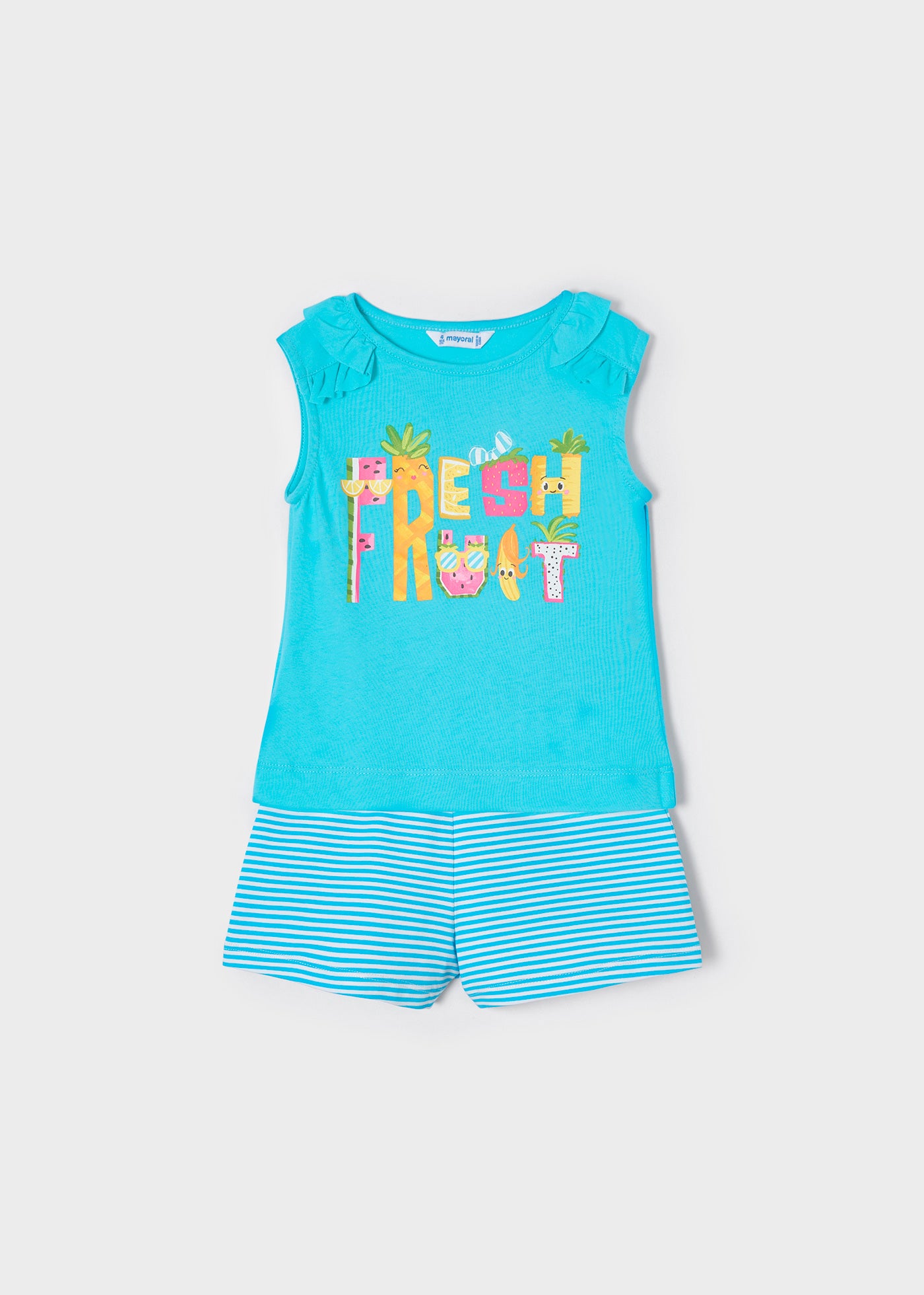 Mayoral kız çocuk yazlık tişört şort 2 liset 3285