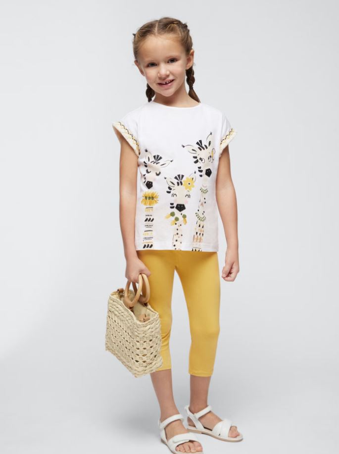 Mayoral kız çocuk tişört tayt set 3710