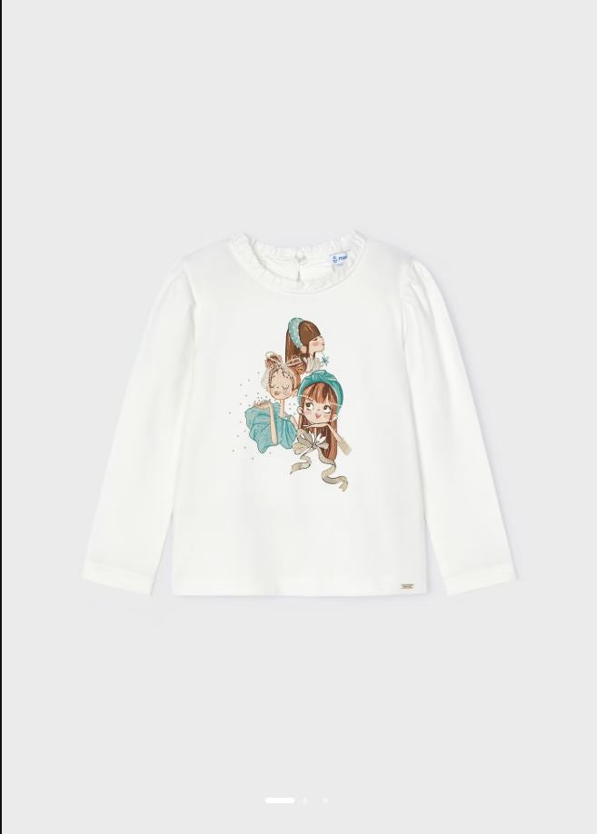Mayoral kız çocuk uzun kol tişört 4065