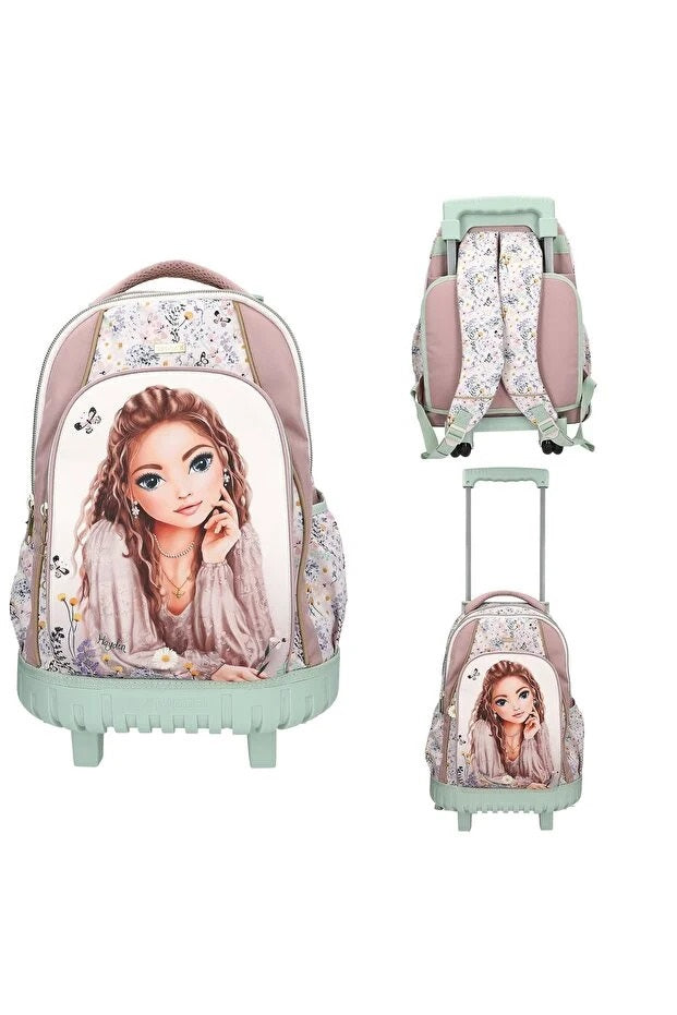 Top Model kız çocuk çekçekli tekerlekli sırt çantası 413305