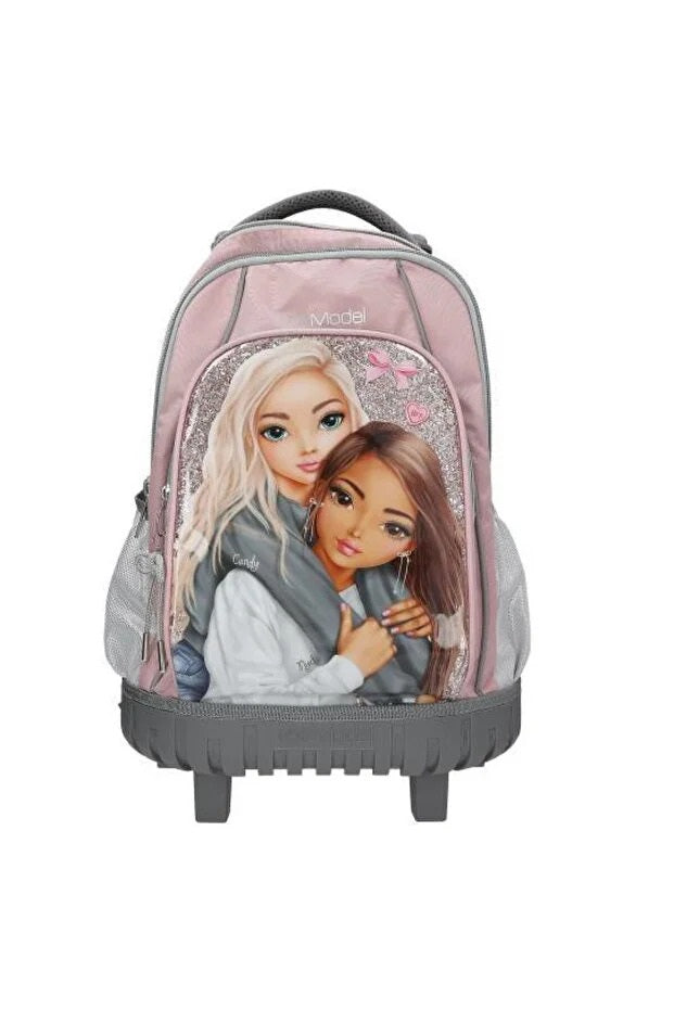 Top Model kız çocuk çekçekli tekerlekli sırt çantası 413317