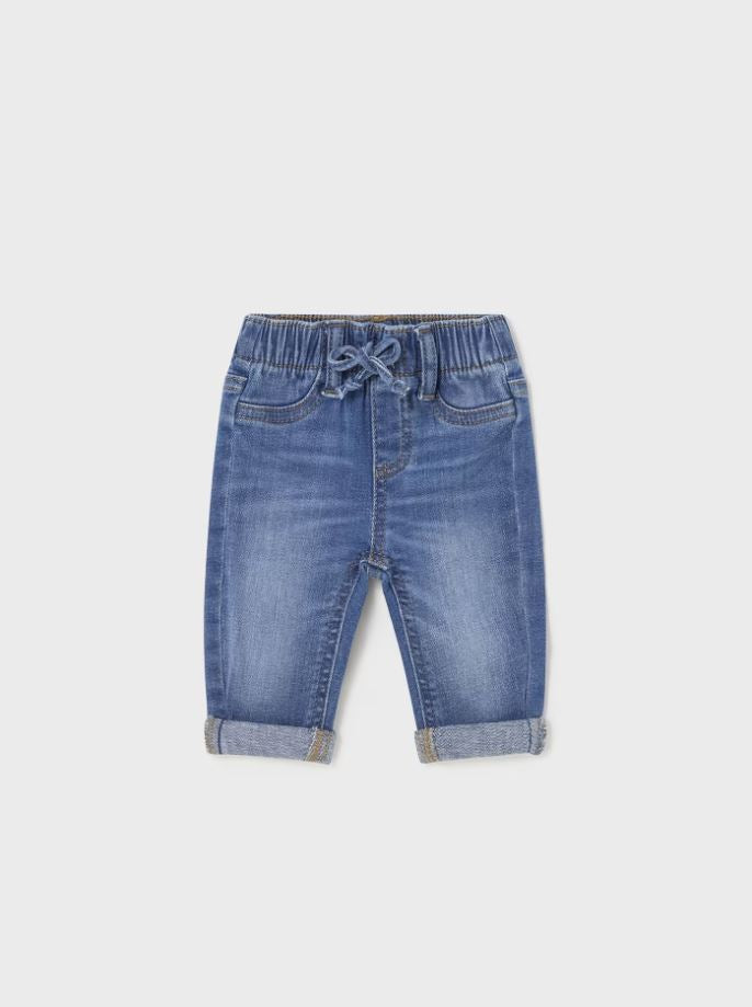 Mayoral yenidogan erkek bebek denim pantolon 596