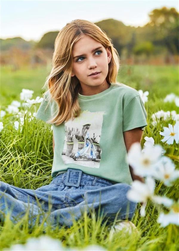 Mayoral Kız Çocuk Arkası Kesik Tişört 6008