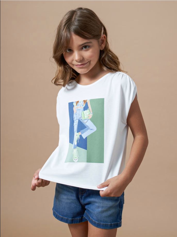 Mayoral kız çocuk yazlık tişört 6011