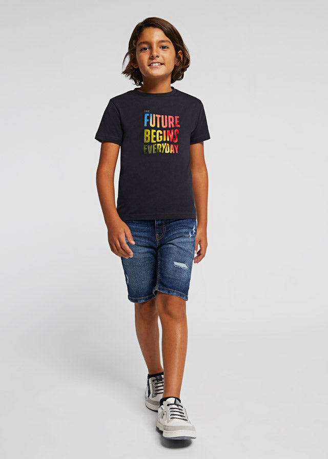 Mayoral erkek çocuk denim şort bermuda 6215