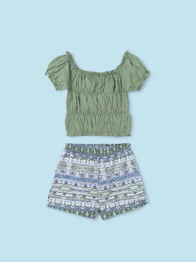 Mayoral Kız Çocuk şort bluz set 6292