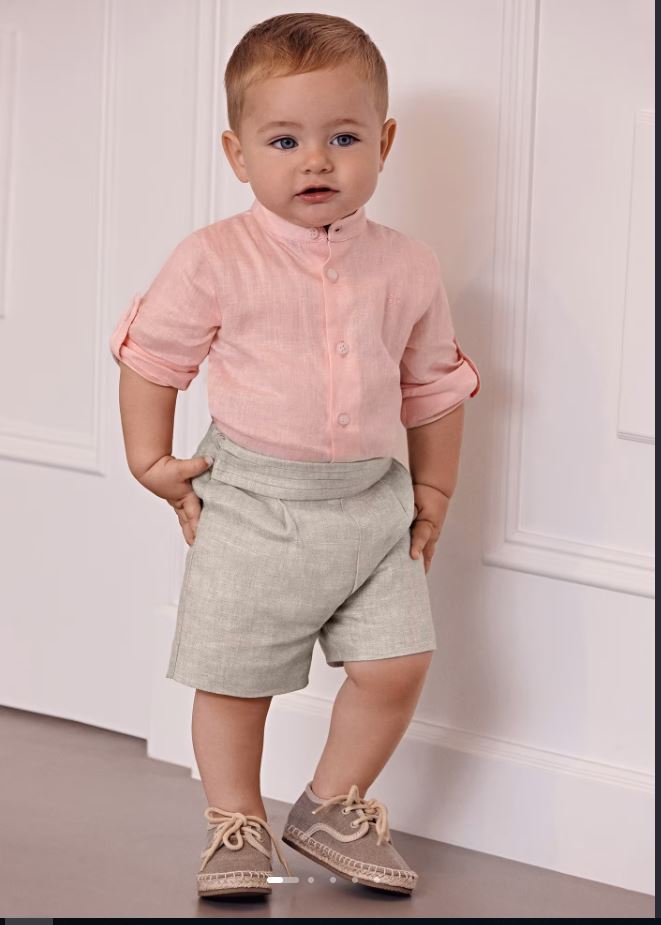Abel&lula erkek bebek gömlek bermuda 2 lü set 5256