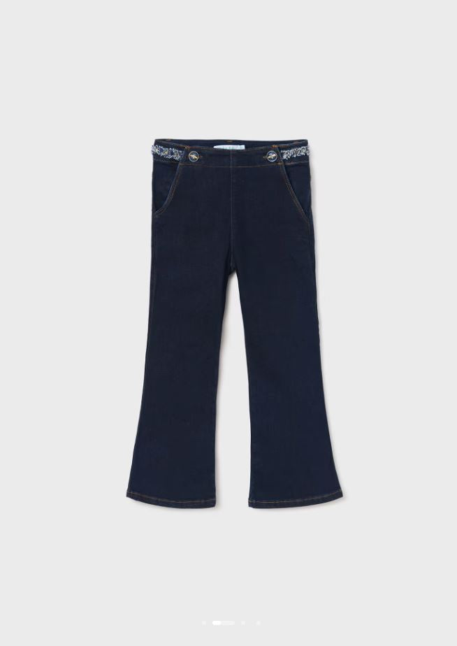 Abel & lula kız çocuk likralı denim pantolon 5772