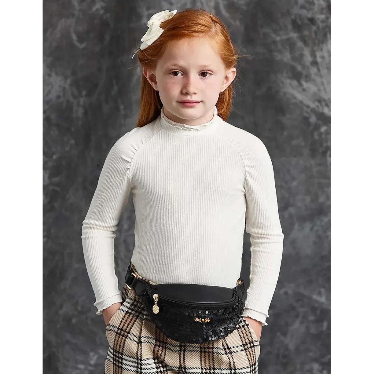 Abel & Lula kız çocuk pullu bel çantası 5919