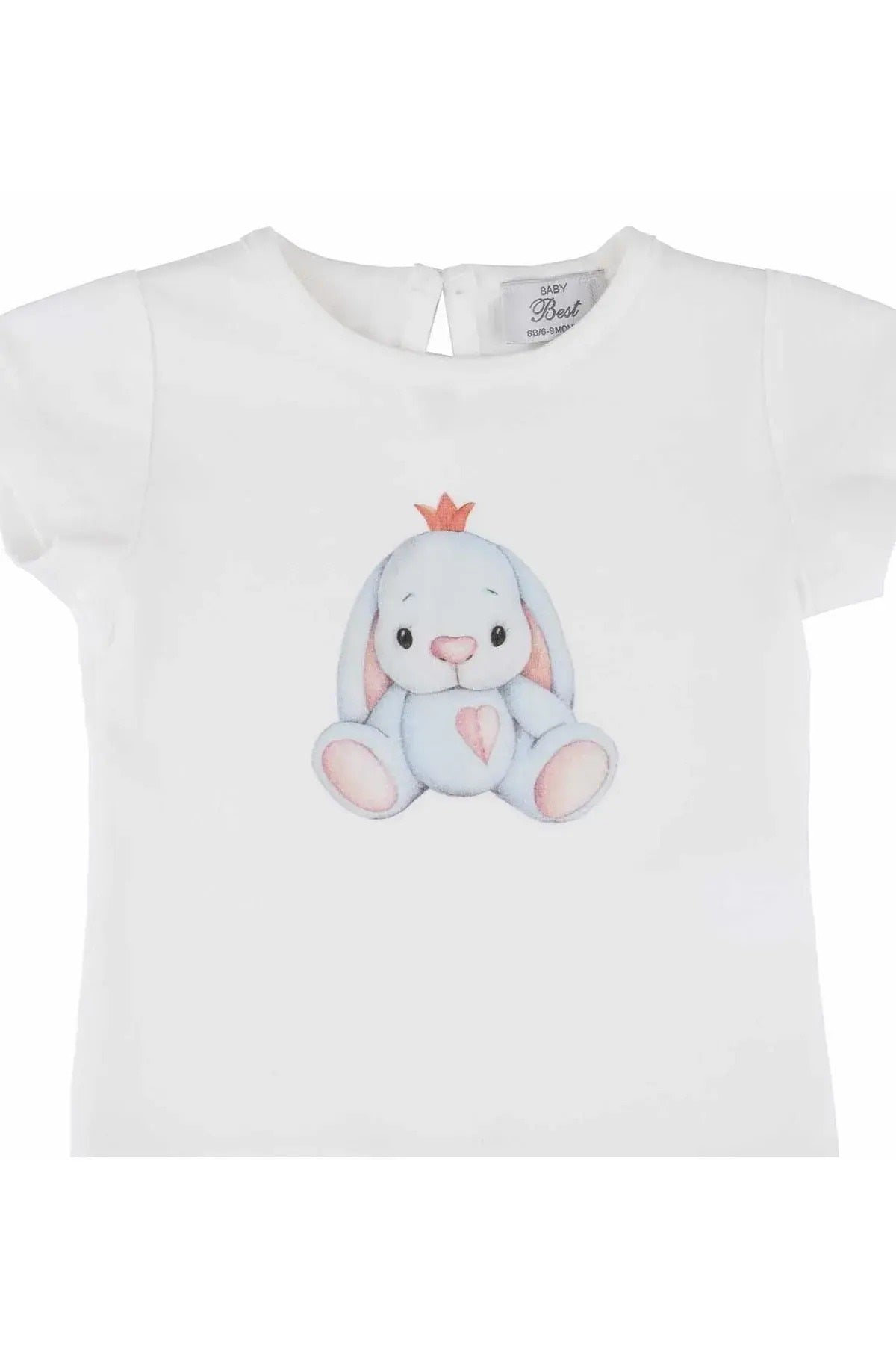 Best kids kız bebek şort tişört 2 li set 10050