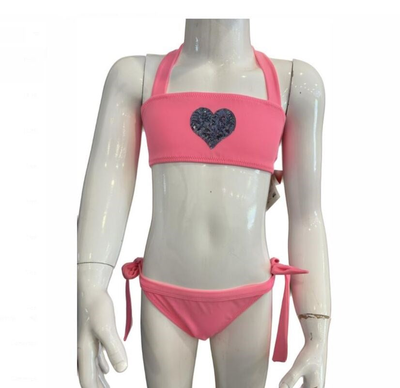 Kom Adore kız çocuk kalpli bikini set