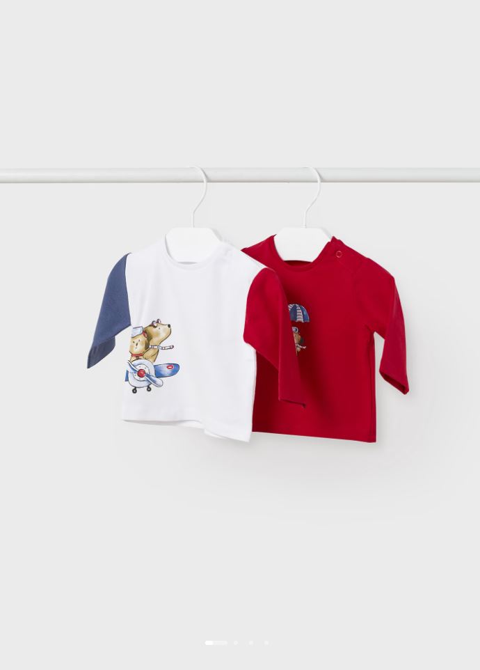 Mayoral erkek bebek yazlık 2 li tişört set 1003