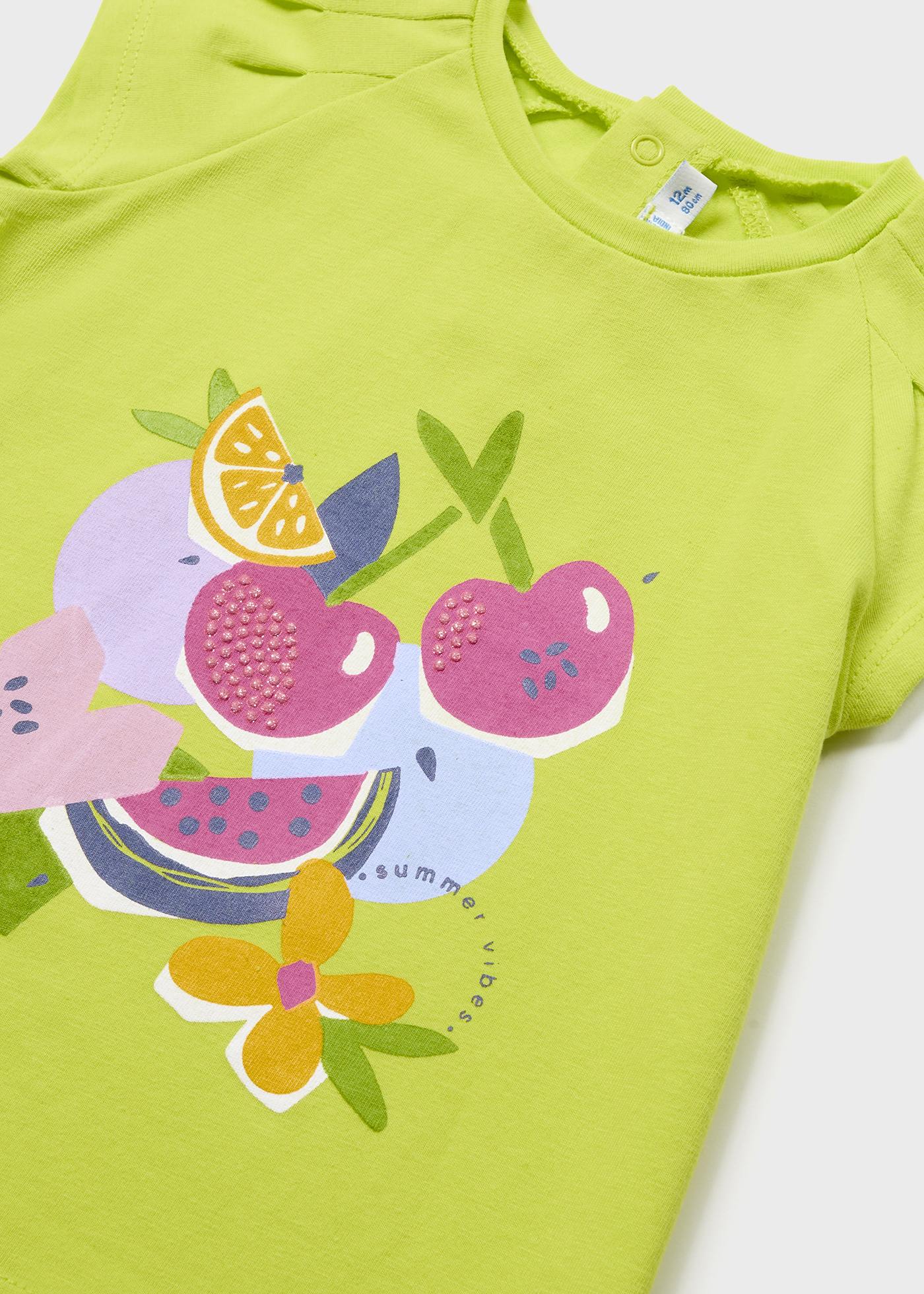 Mayoral kız bebek yazlık tişört tayt 2 li set 1782