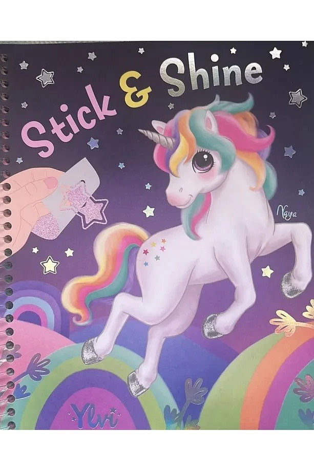 Top Model Dino Boyanabilir Şablonlu Stickerli Tasarım Defteri 412472