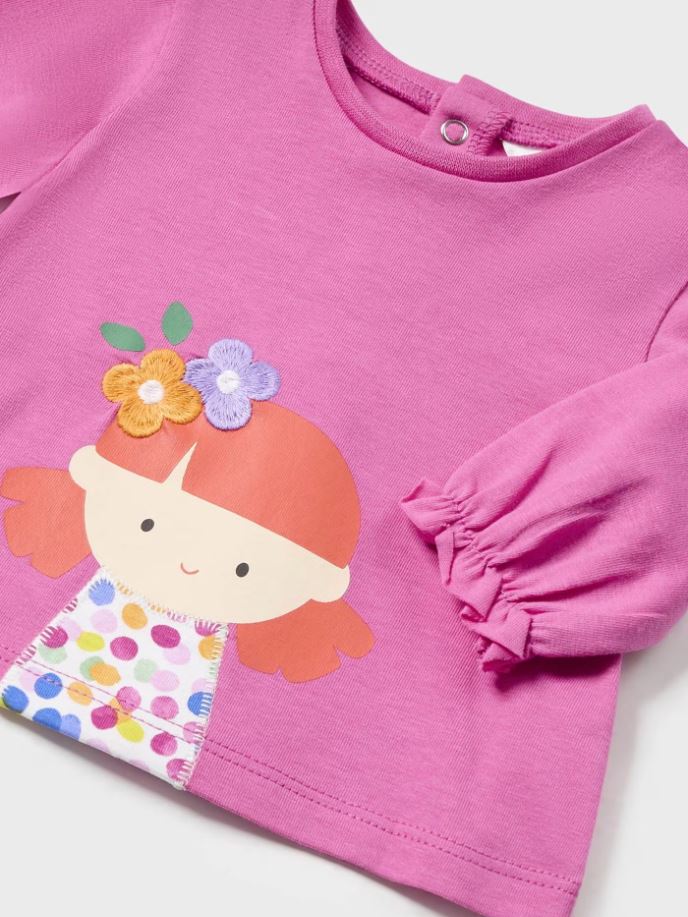 Mayoral Yeni doğan Kız Bebek  2 li tişört 1001