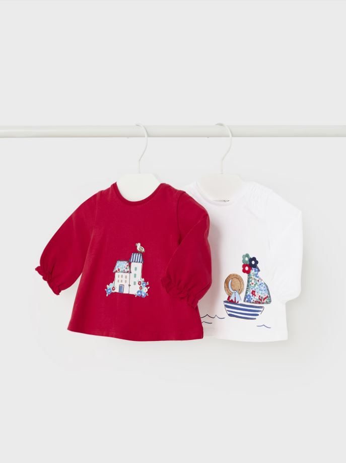 Mayoral Yeni doğan Kız Bebek  2 li tişört 1001