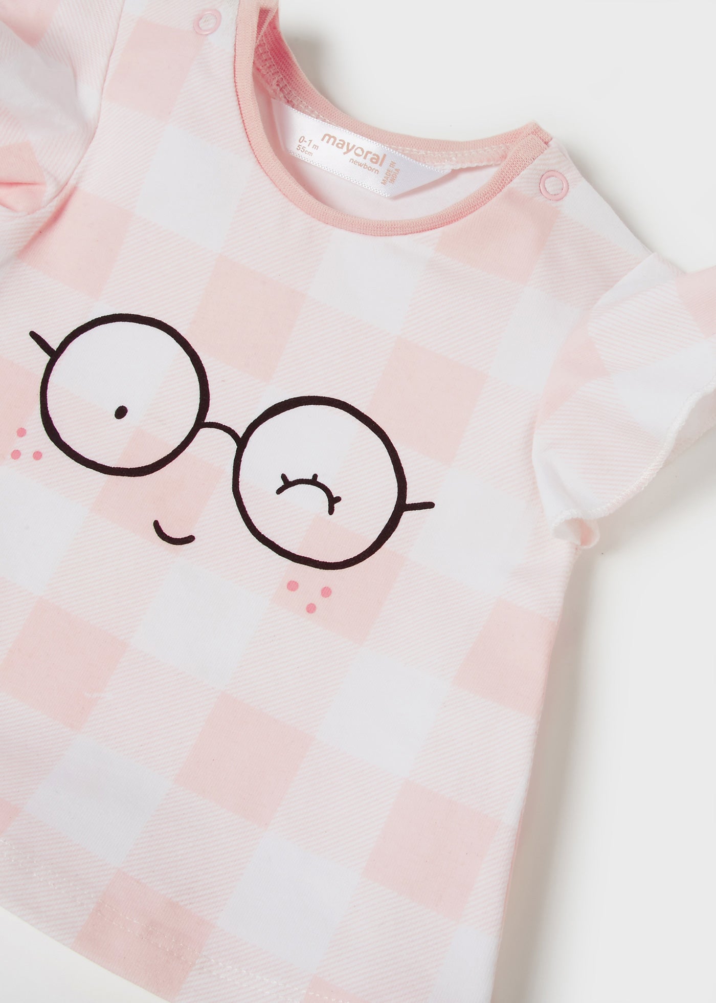 Mayoral kız bebek yazlık tişört şort 2 li set  1002