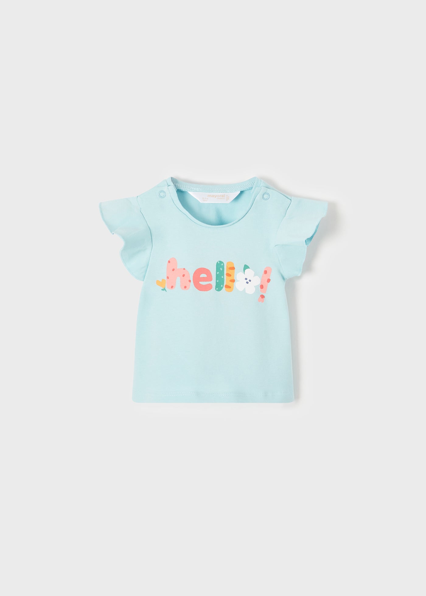 Mayoral kız bebek yazlık tişört şort 2 li set  1002