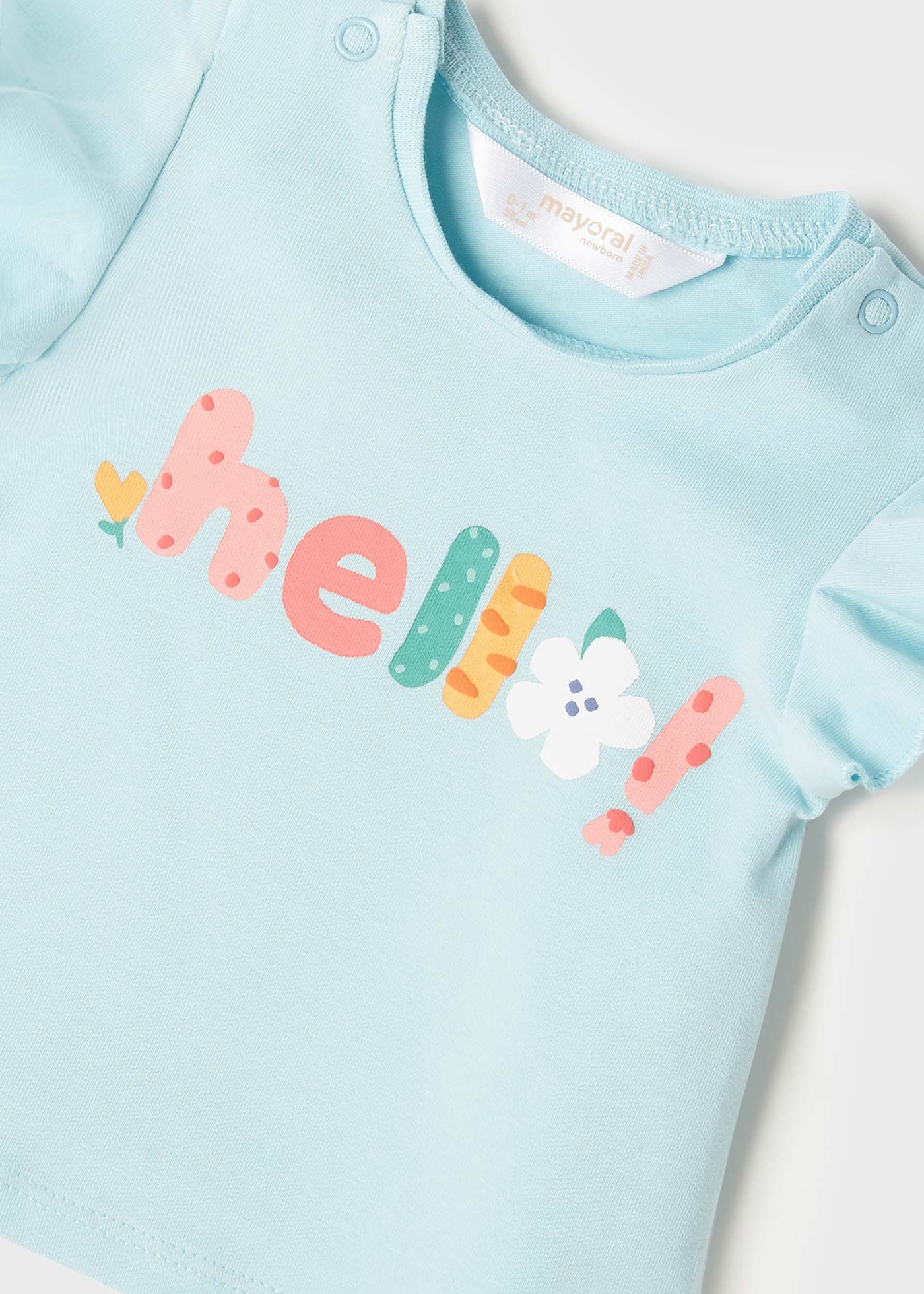 Mayoral kız bebek yazlık tişört şort 2 li set  1002