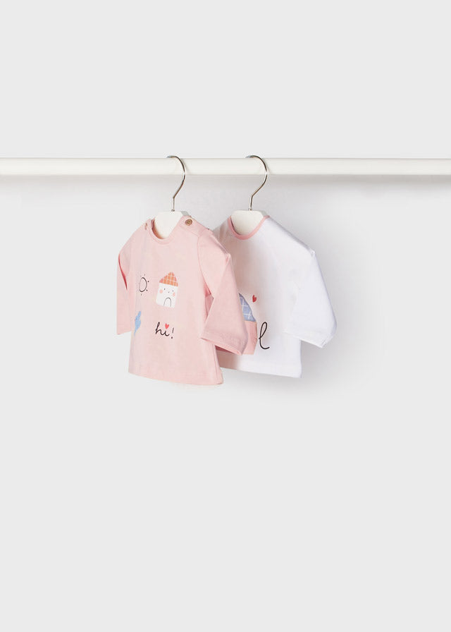 Mayoral kız bebek yazlık 2 li tişört set 1003