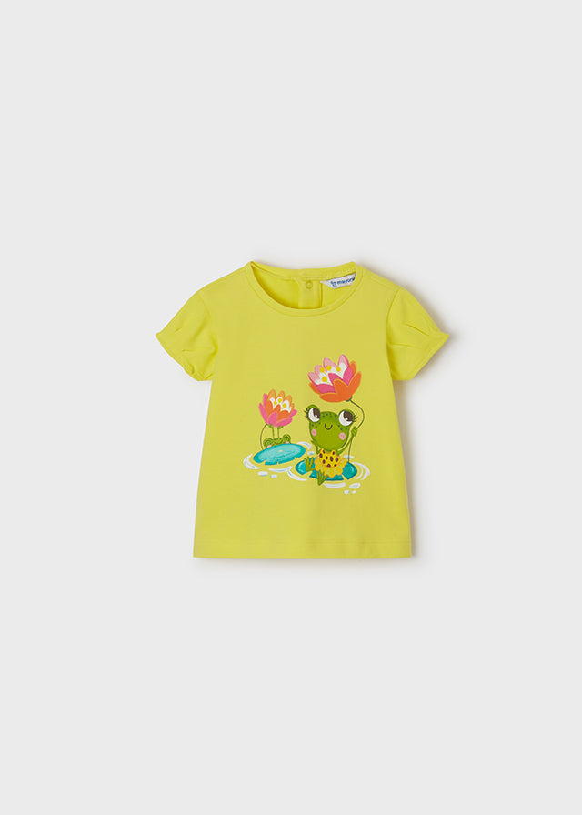 Mayoral kız bebek yazlık baskılı tişört 1034