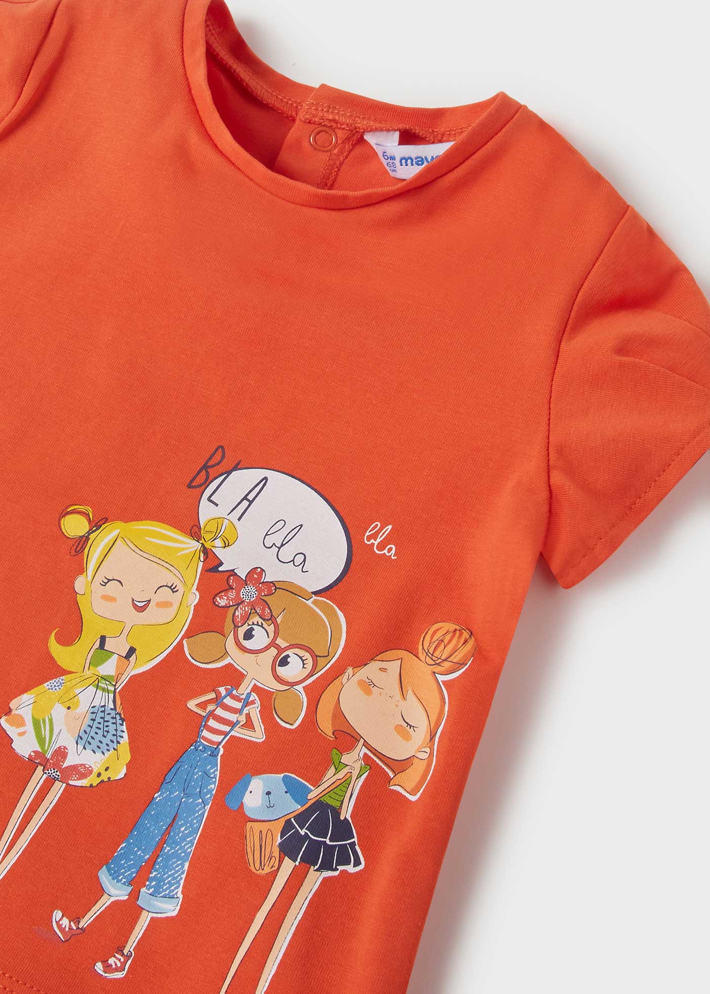 Mayoral kız bebek yazlık baskılı tişört 1034