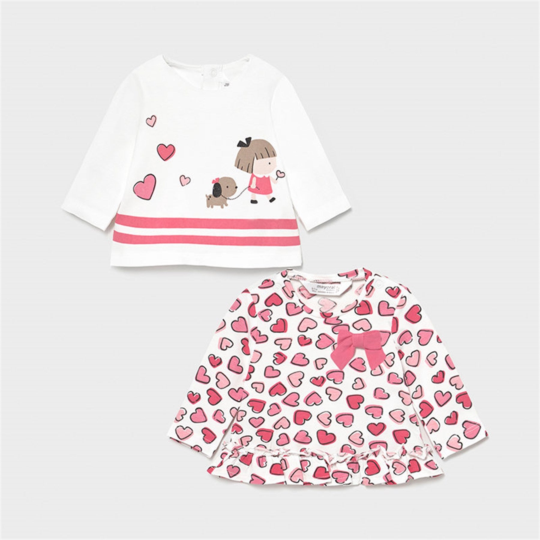 Mayoral kız bebek 2 li uzun kol tişört set 1073