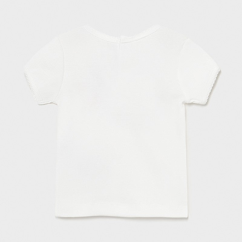 Mayoral kız bebek çiçekli tişört 1084