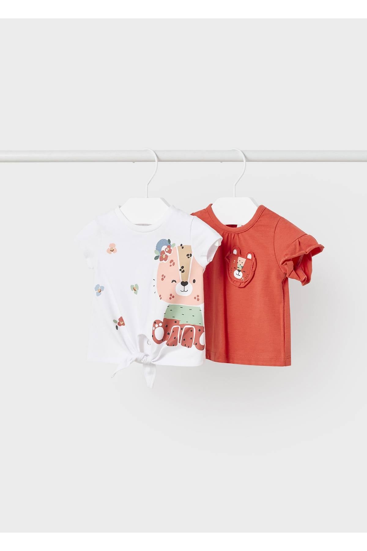 1097 Mayoral kız bebek yazlık  tişört 2 li set 1097
