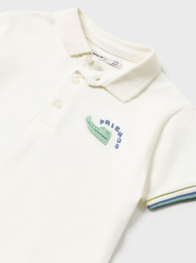 Mayorasl erkek bebek polo yaka tişört  1106