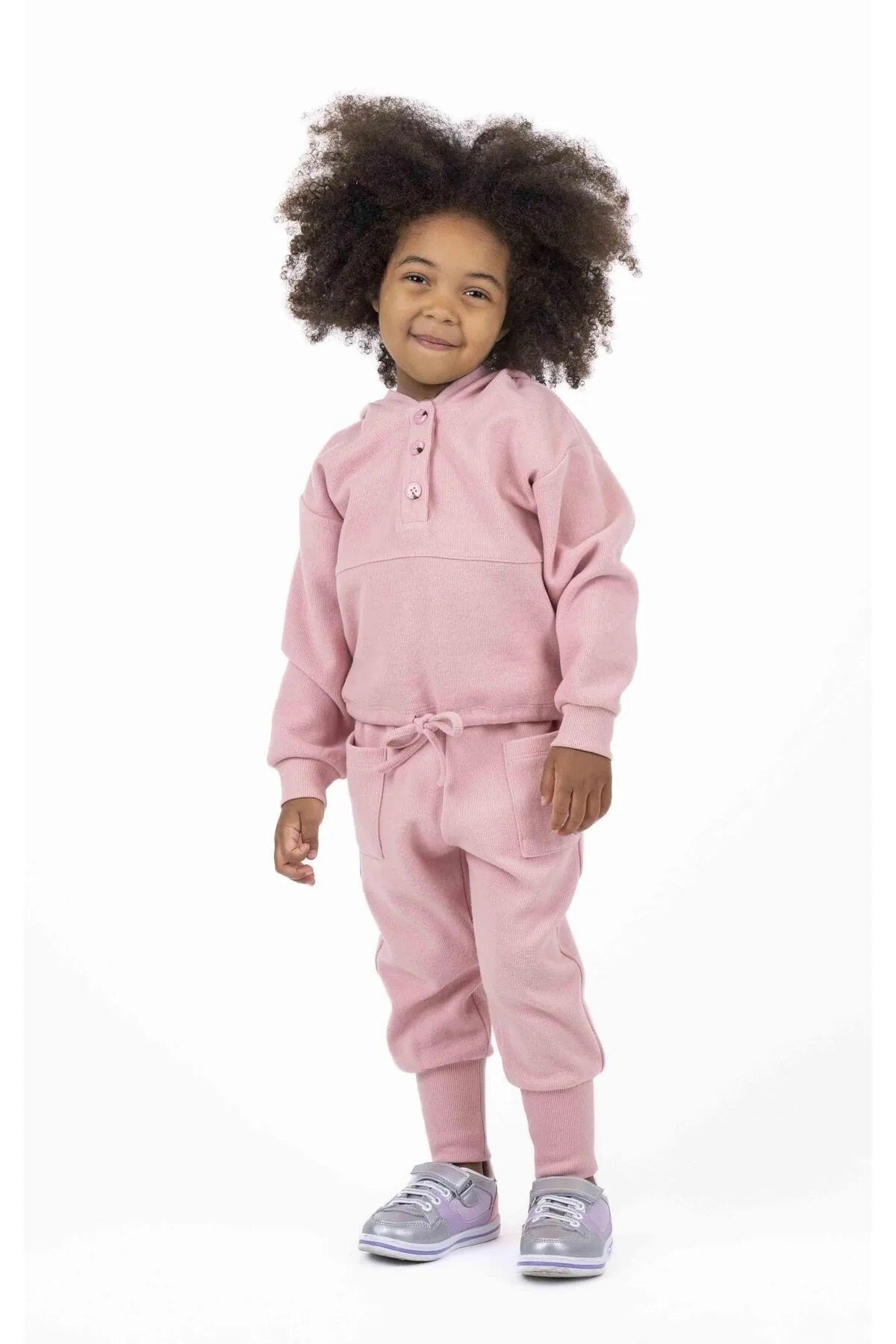 Best kids Kız Çocuk Yumuşak Dokulu Jogger Pantolon 12023