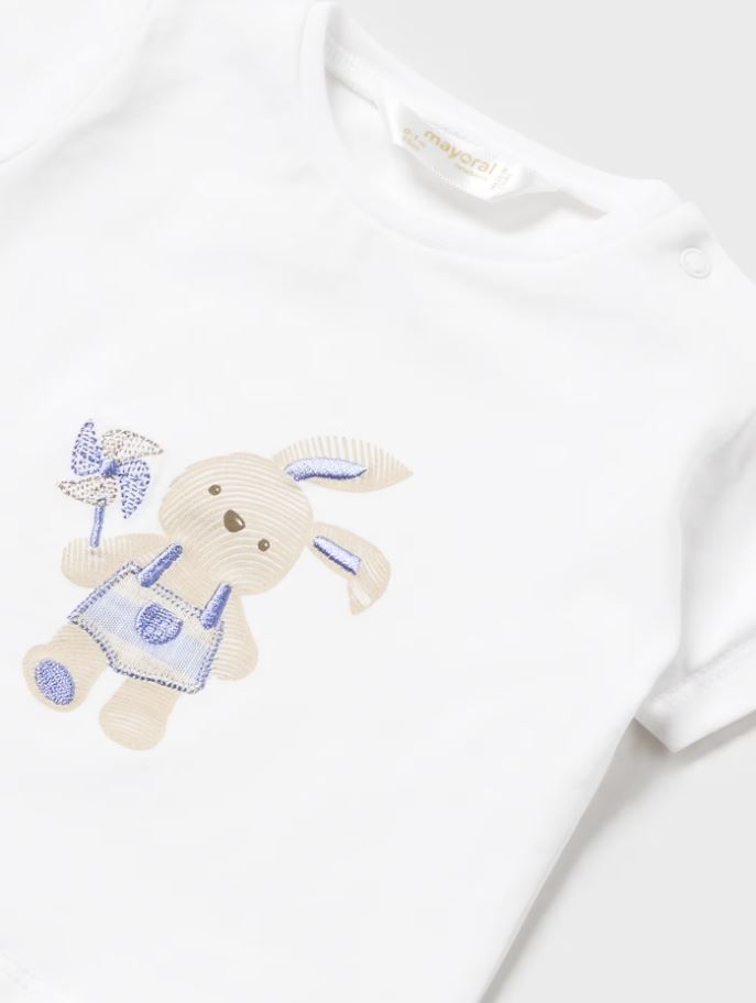 Mayoral erkek bebek  şort tişört set  1205