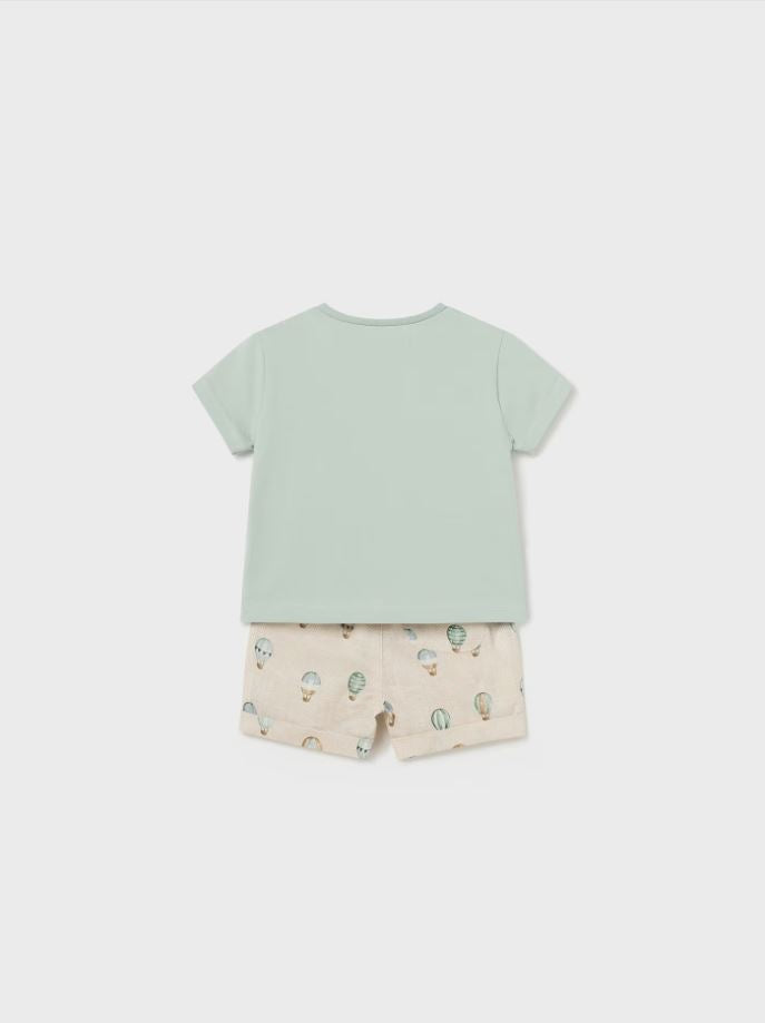 Mayoral erkek bebek  şort tişört set  1205