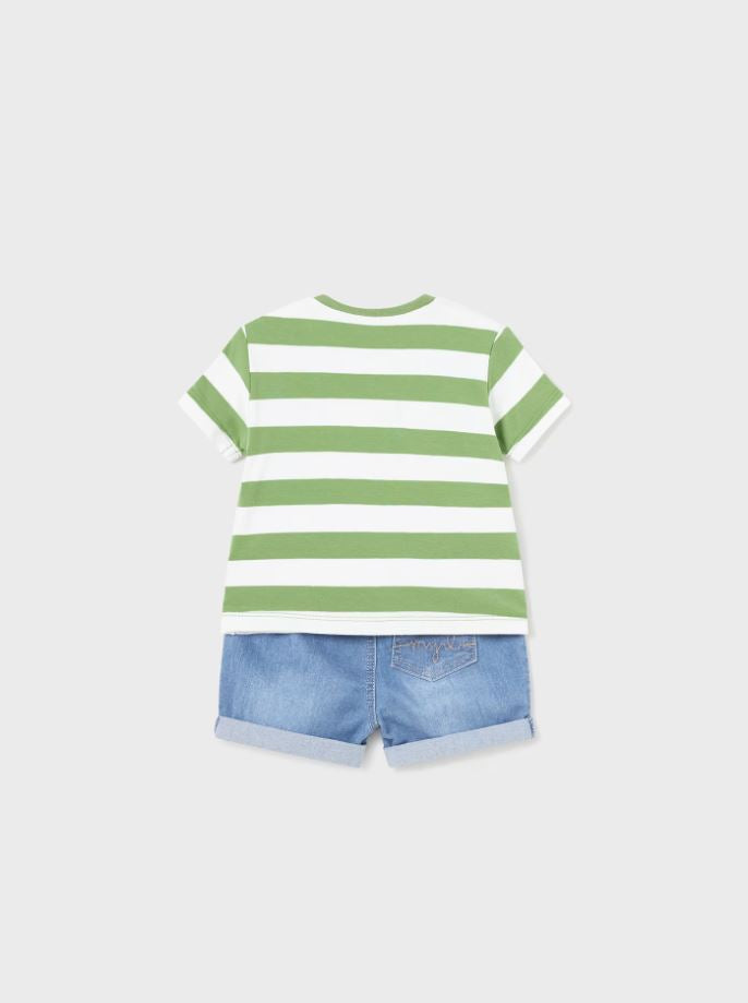 Mayoral erkek bebek  şort tişört  set  1209