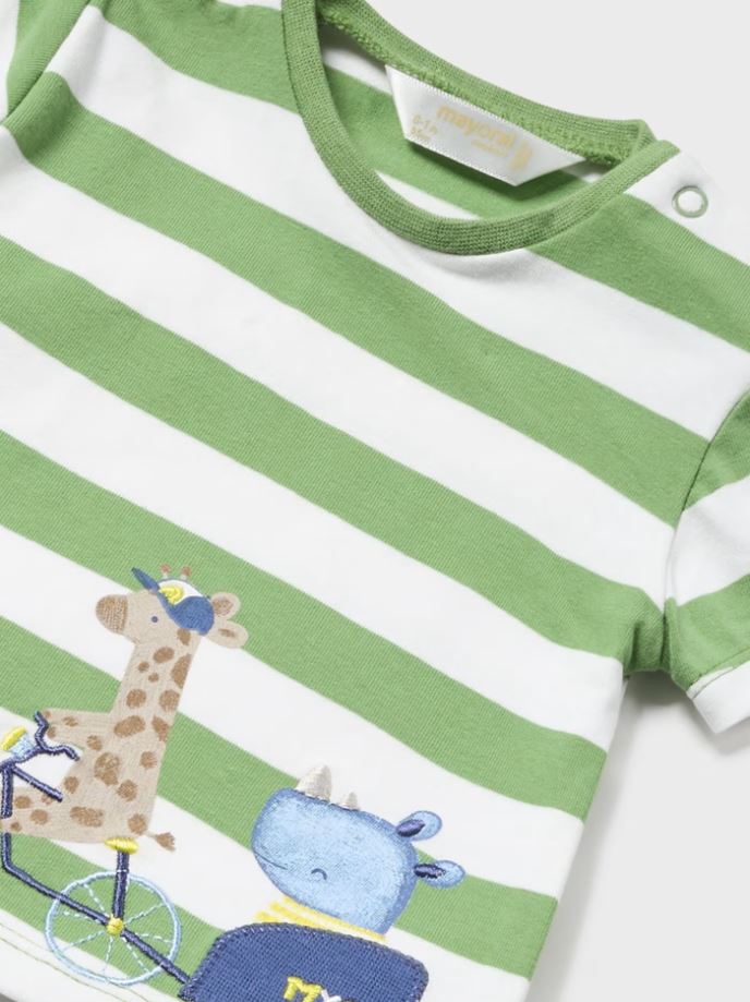 Mayoral erkek bebek  şort tişört  set  1209