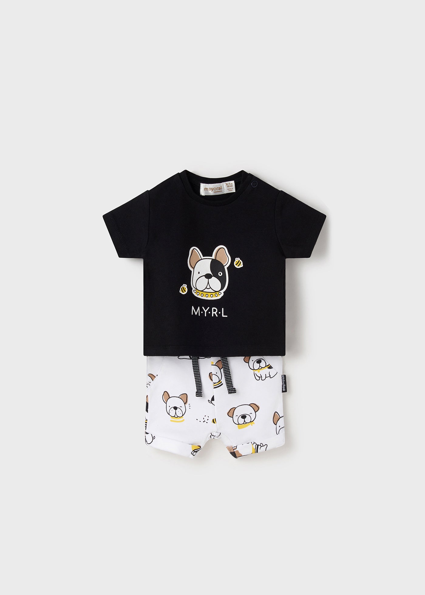 Mayoral erkek bebek tişört şort  2 li set 1217
