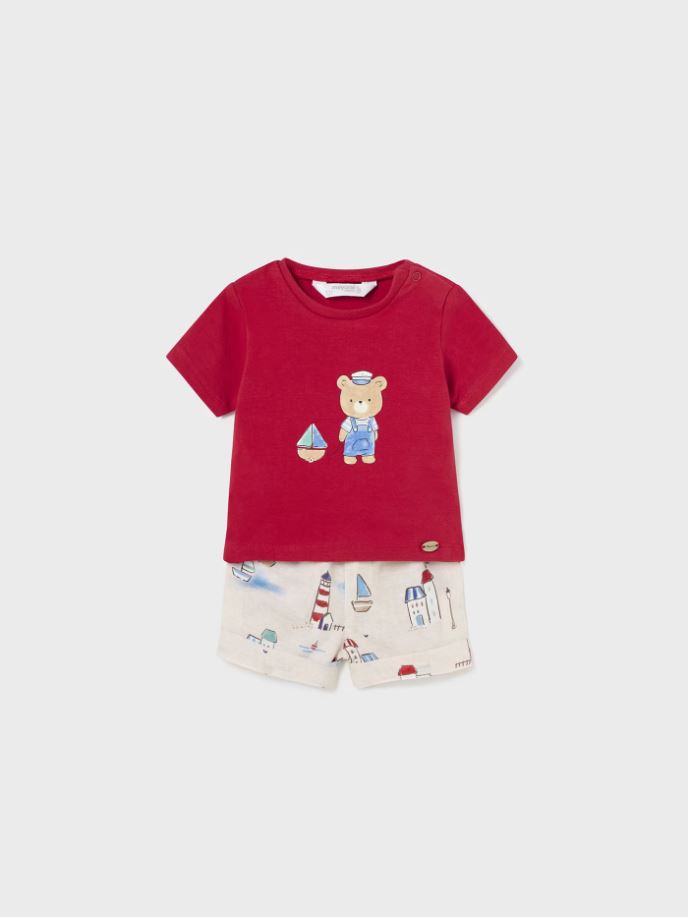 Mayoral erkek bebek  şort  tişört  set  1223